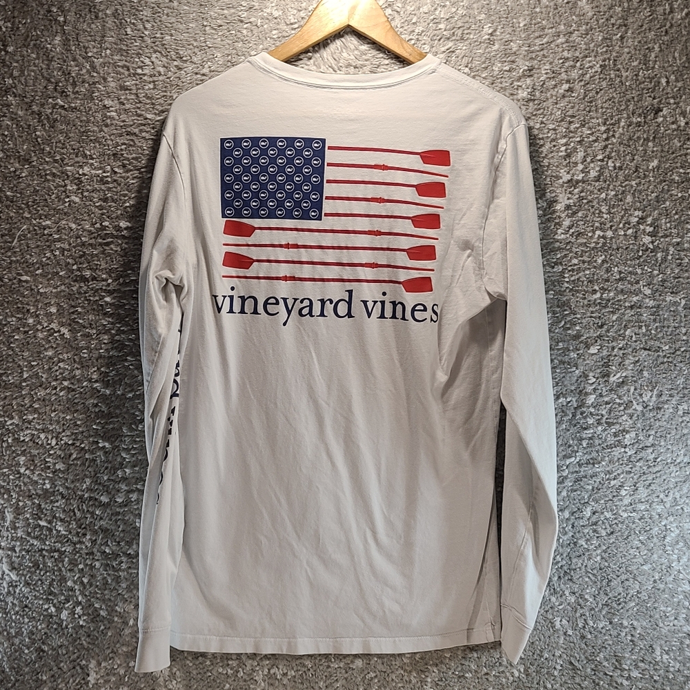 Vineyard Vines Long Sleeve Pocket Tee Small‎ White T Shirt Crewneck